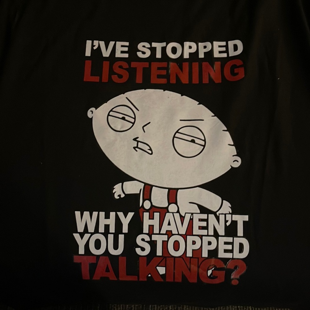 I’ve stop talking